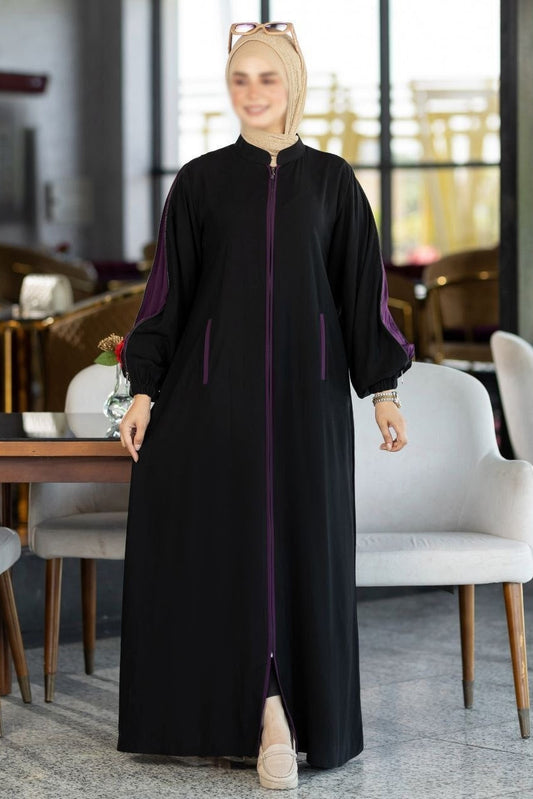 Abaya With Colored Sleeves(5 Colors)