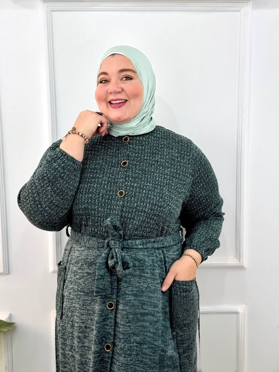 Plus Size Wool Dress