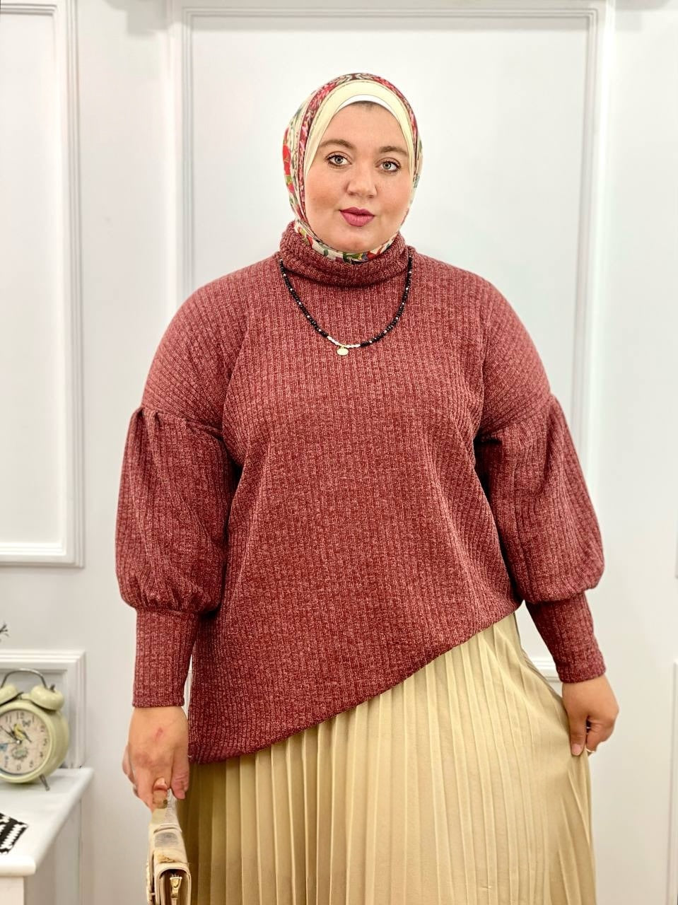 Plus Size Rib Blouse