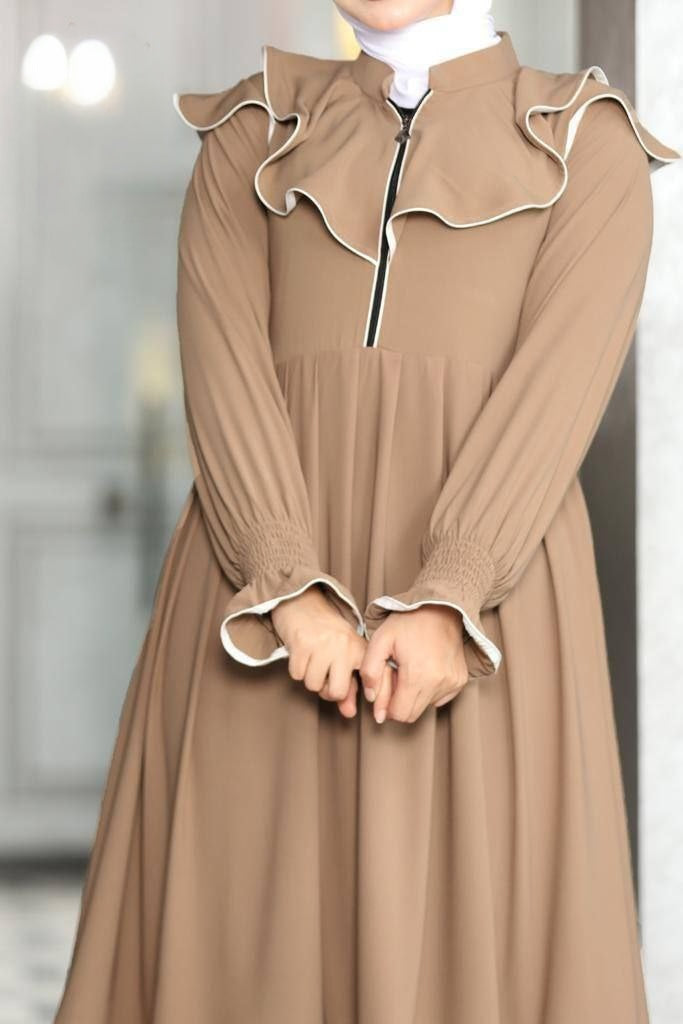 Ruffled Dress/ Abaya