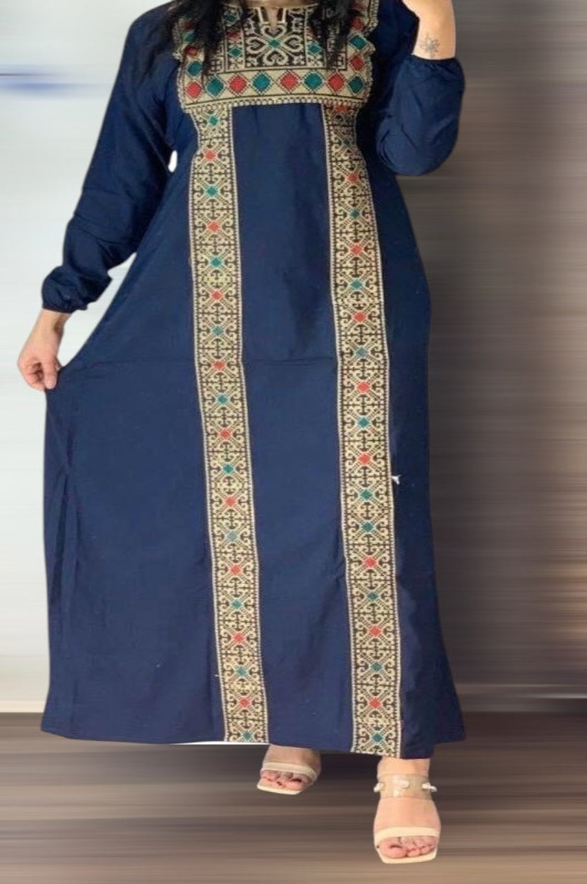 Etamine Embroidery Abaya