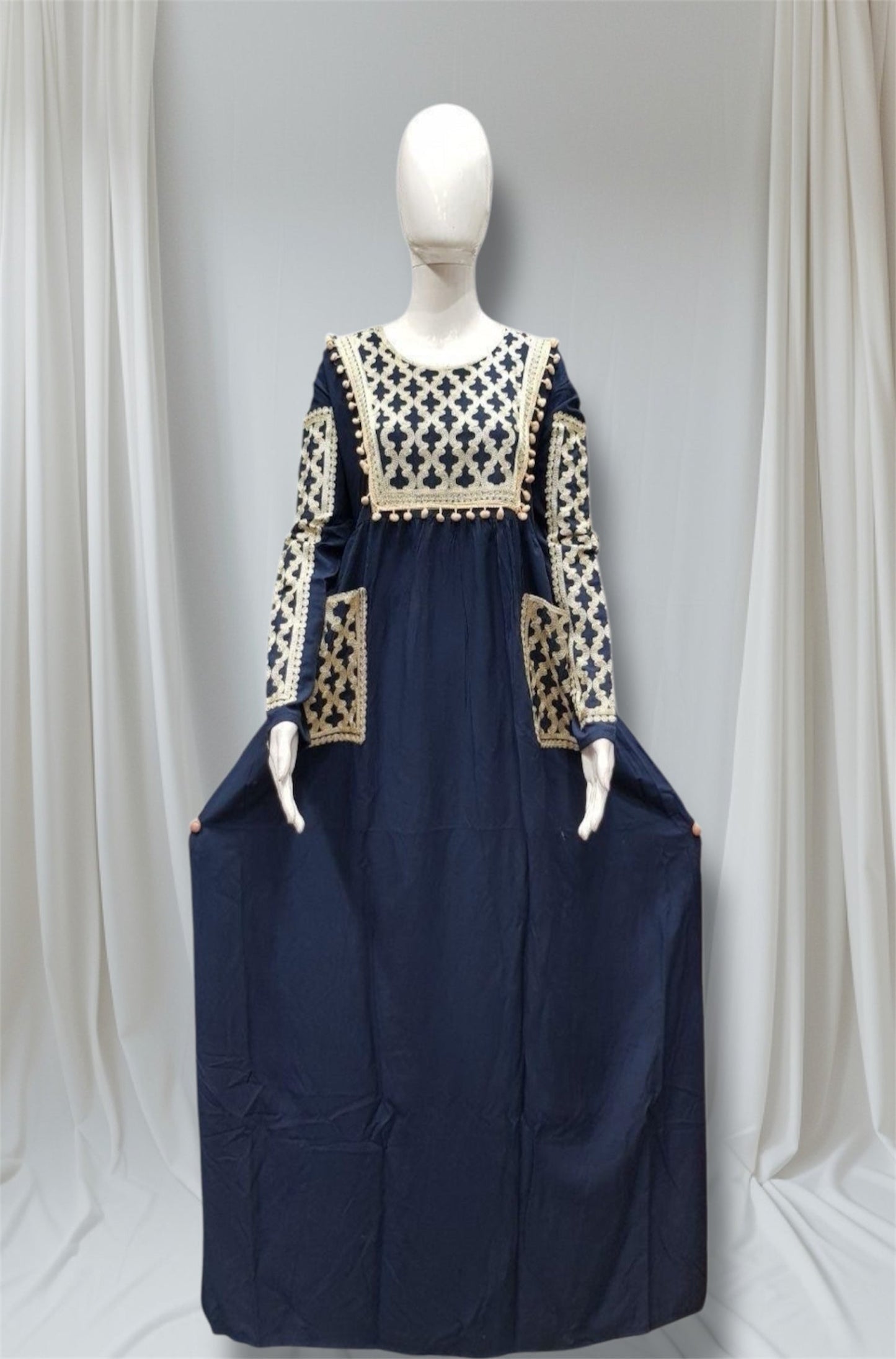 Checkered Design Abaya