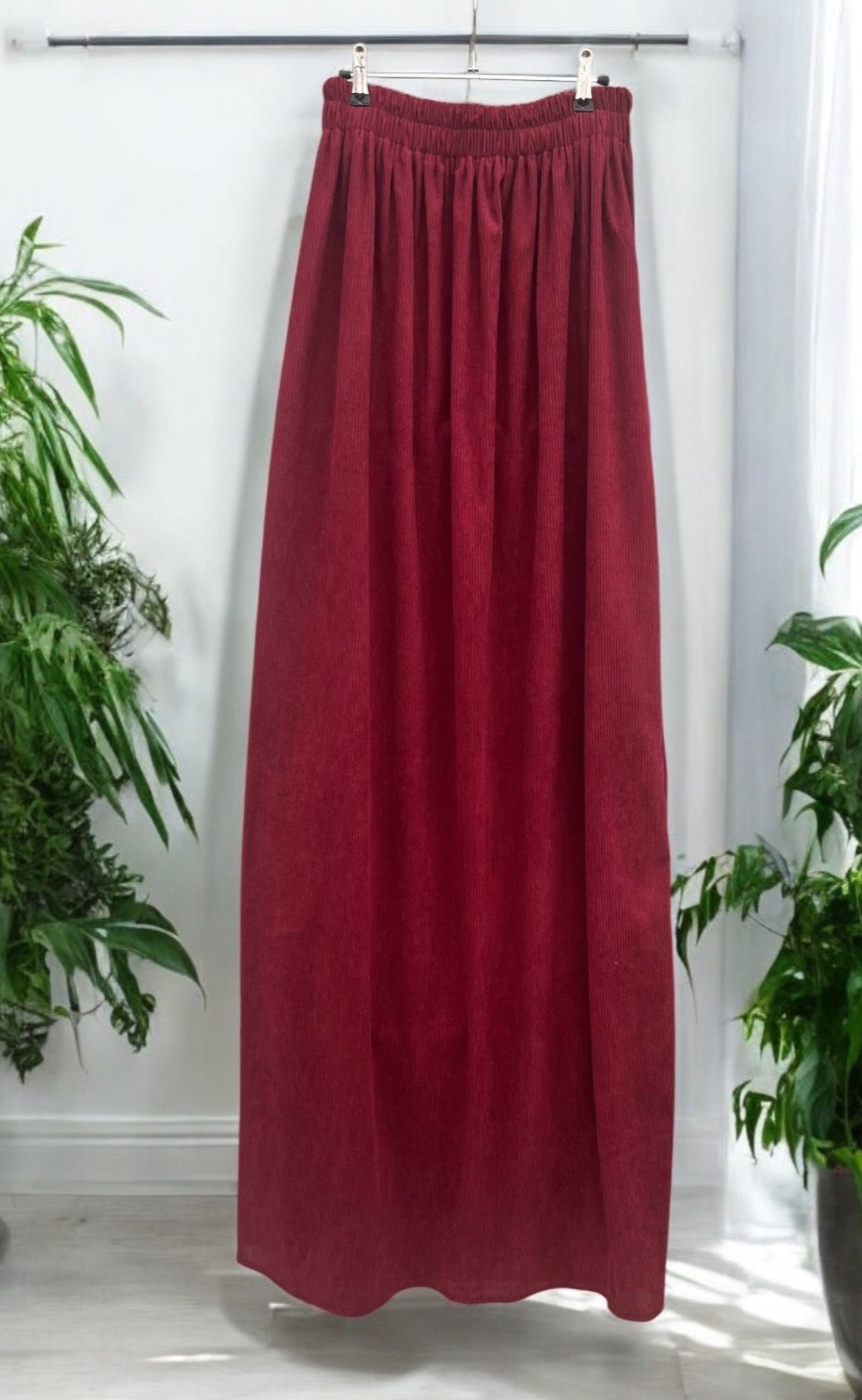 Winter Rib Velvet Skirt